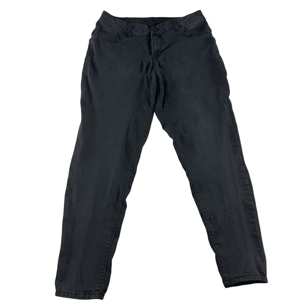 Maurices Women's Size L-S Black Skinny Cotton Blend Stretch Denim Jeans